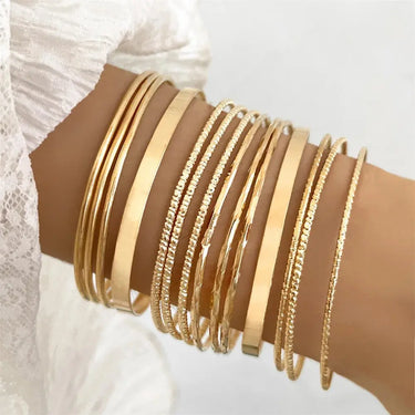 14 Pcs/set Metal Bracelet Set